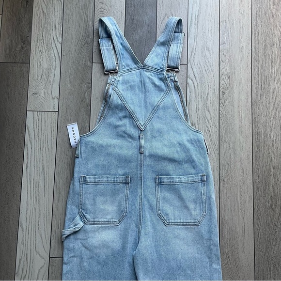 PacSun Classic Light Blue Denim Overalls - Picture 6 of 7